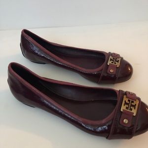 Tory Burch Flats(Dark Magenta)